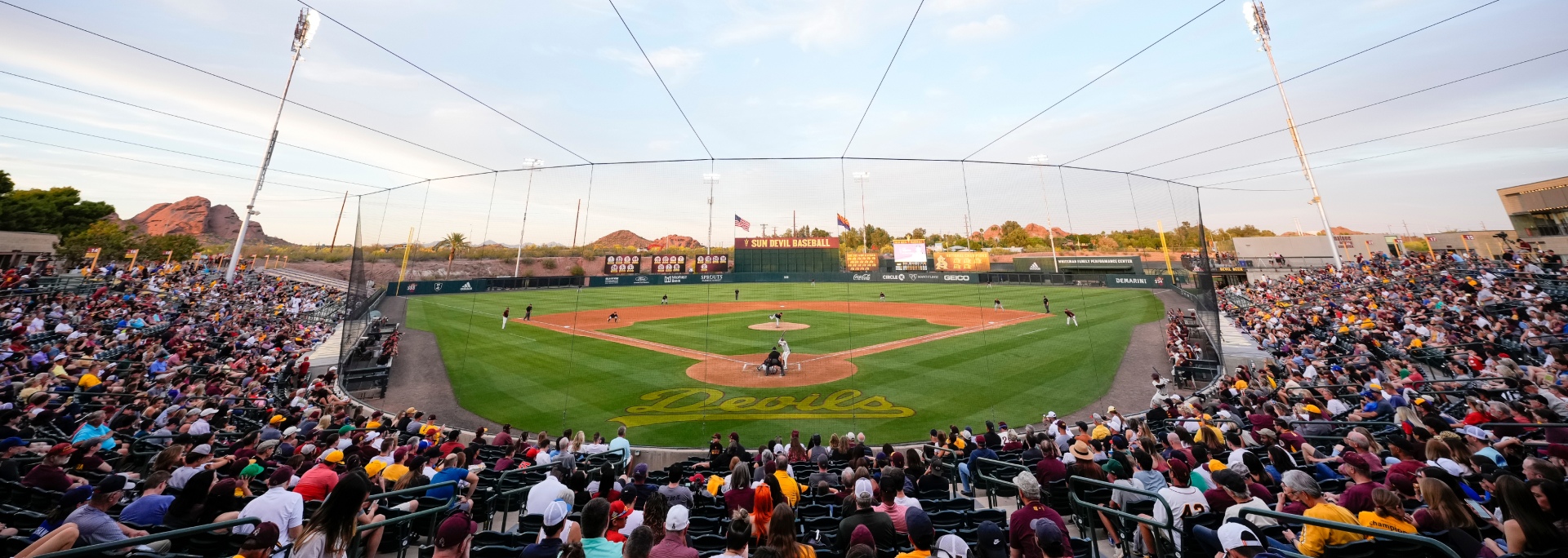 Wide view of the ASU baseball field