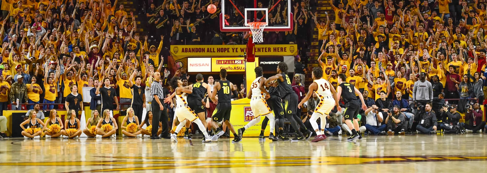 Sun Devil Men's Basketball on the court