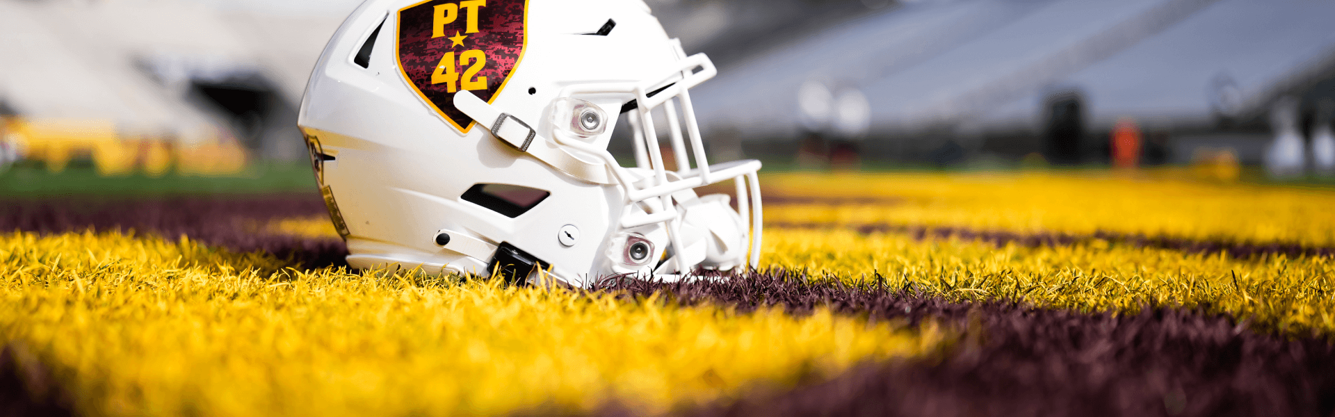 ASU helmet on turf