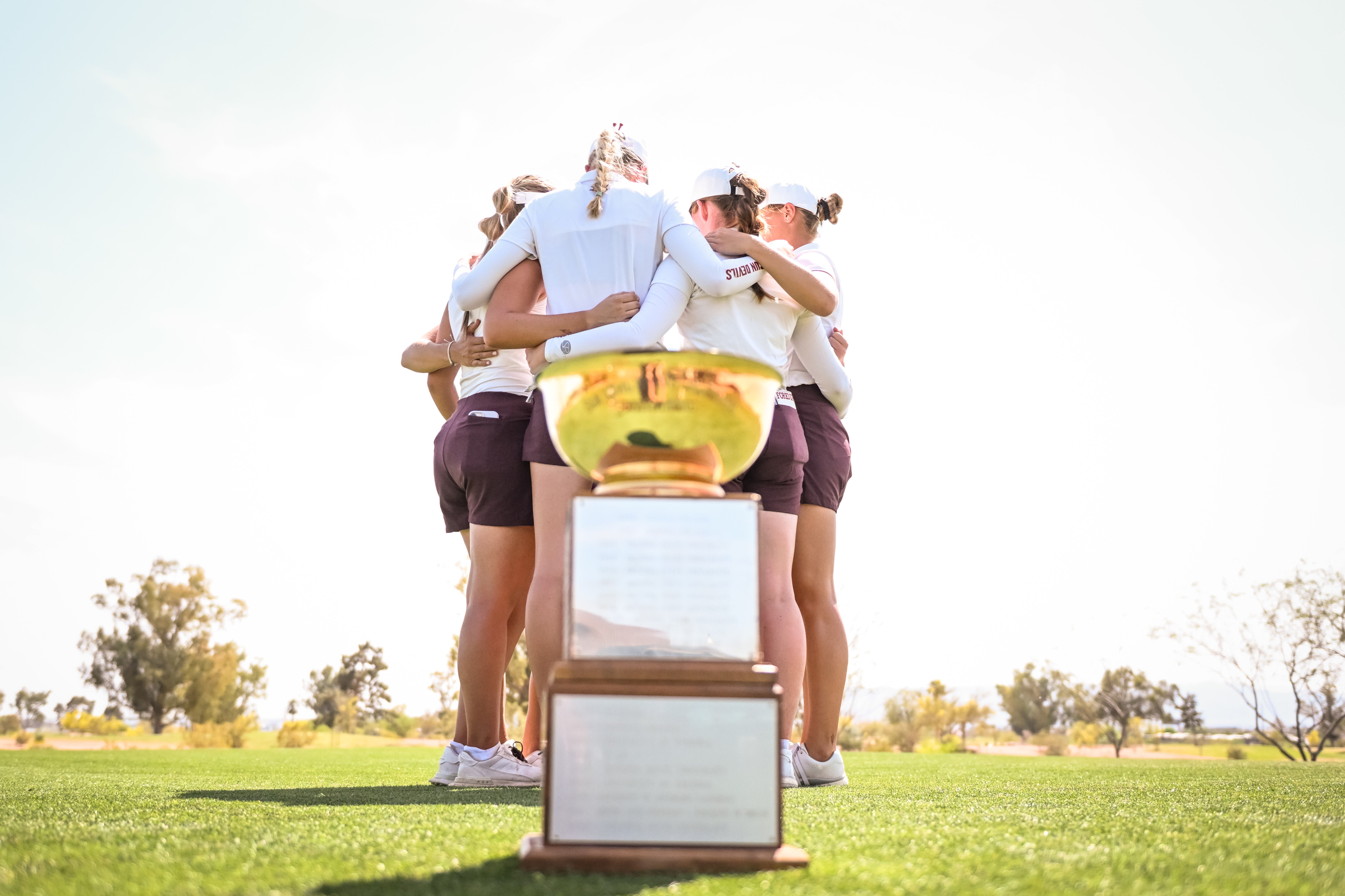 Women's Golf Team with PING/ASU Trophy