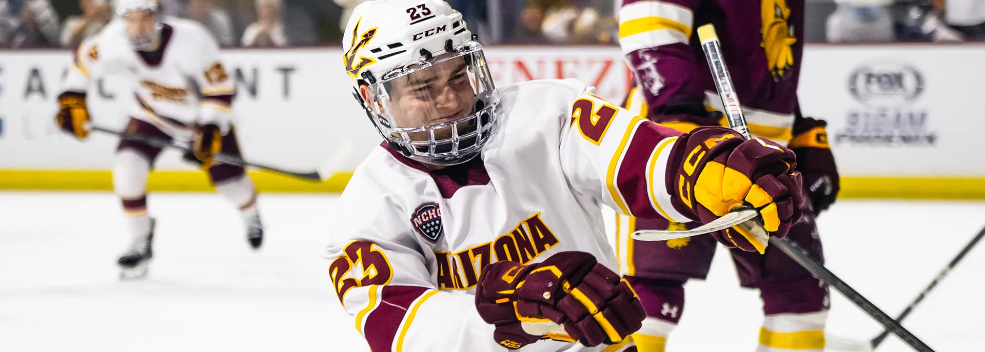 Sun Devil Hockey celebrates goal