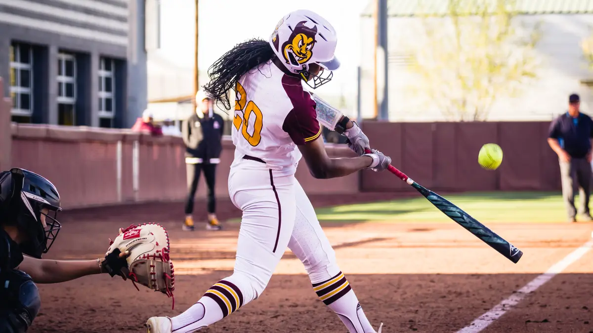 Takyla Davis swings during the game against UNLV Takyla Davis swings during the game against UNLV