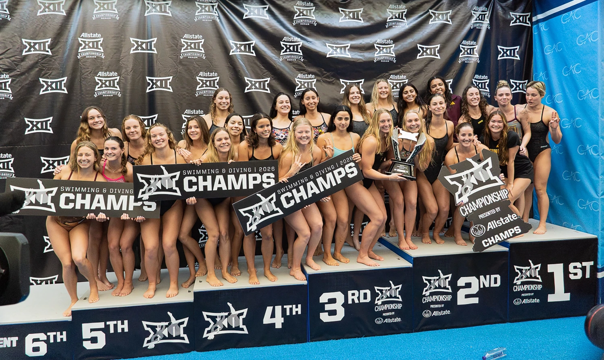 Swim and Dive Big 12 champs 2026