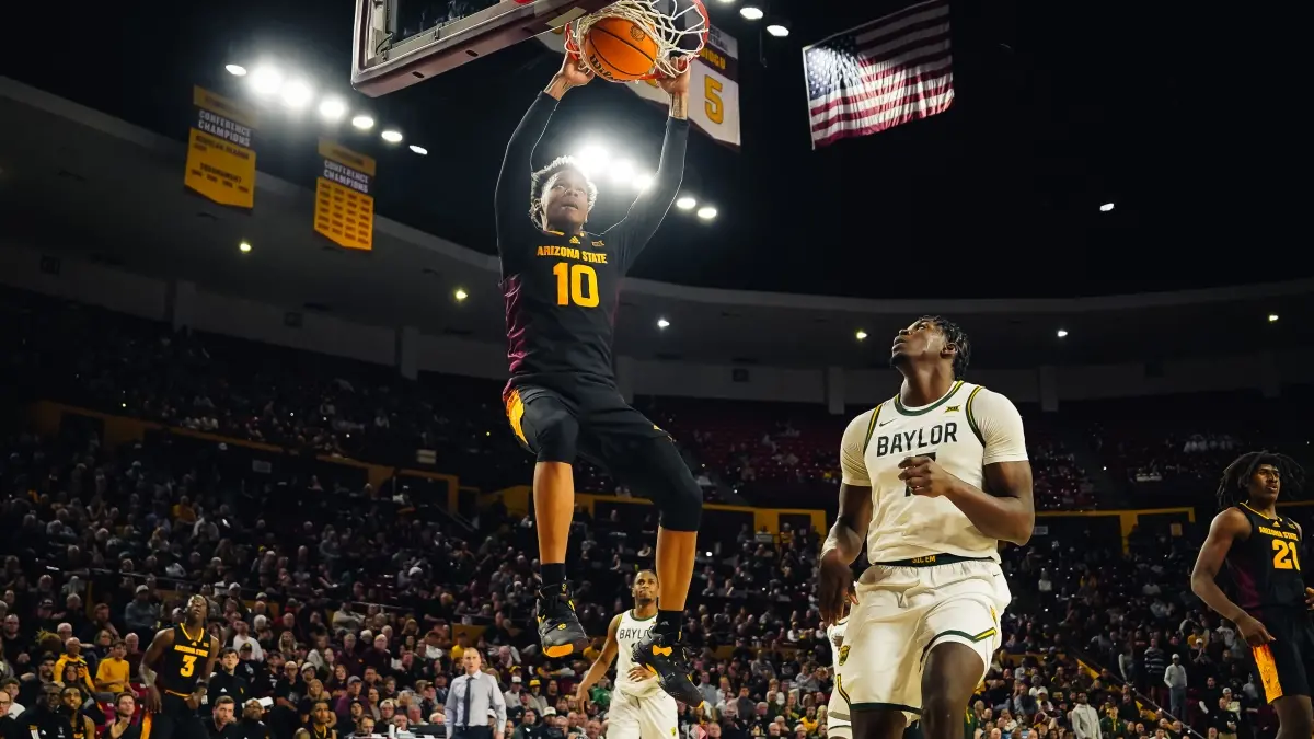 BJ Freeman Dunk vs Baylor