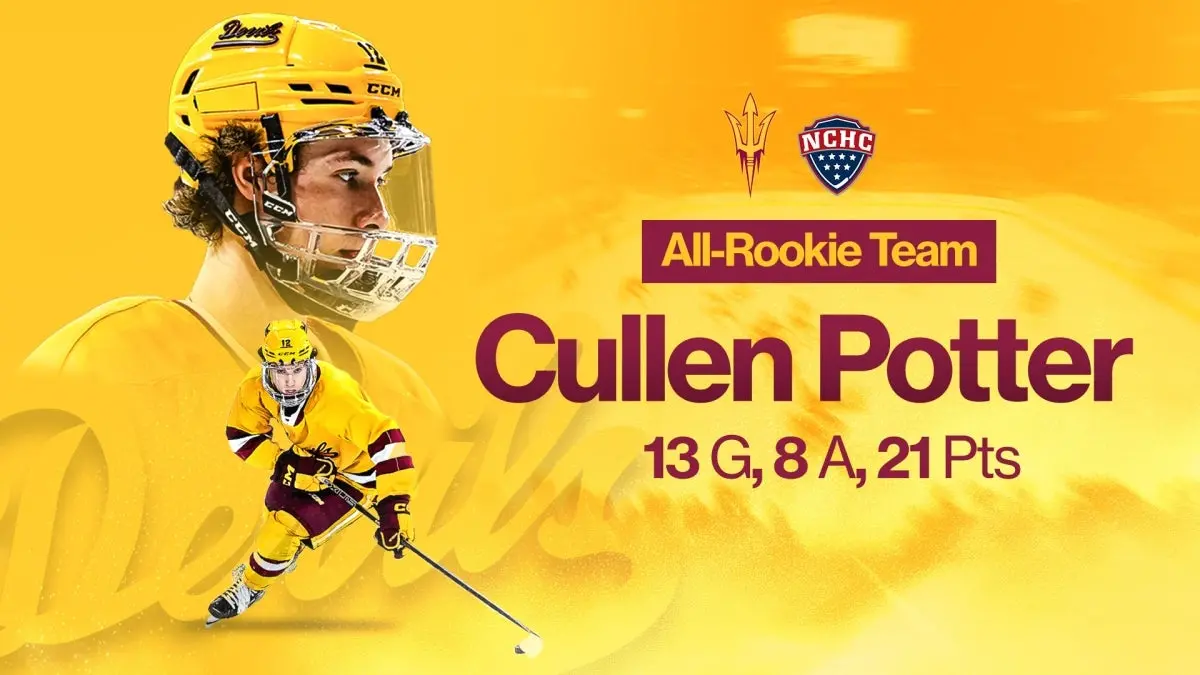 cullen potter all-rookie team graphic cullen potter all-rookie team graphic