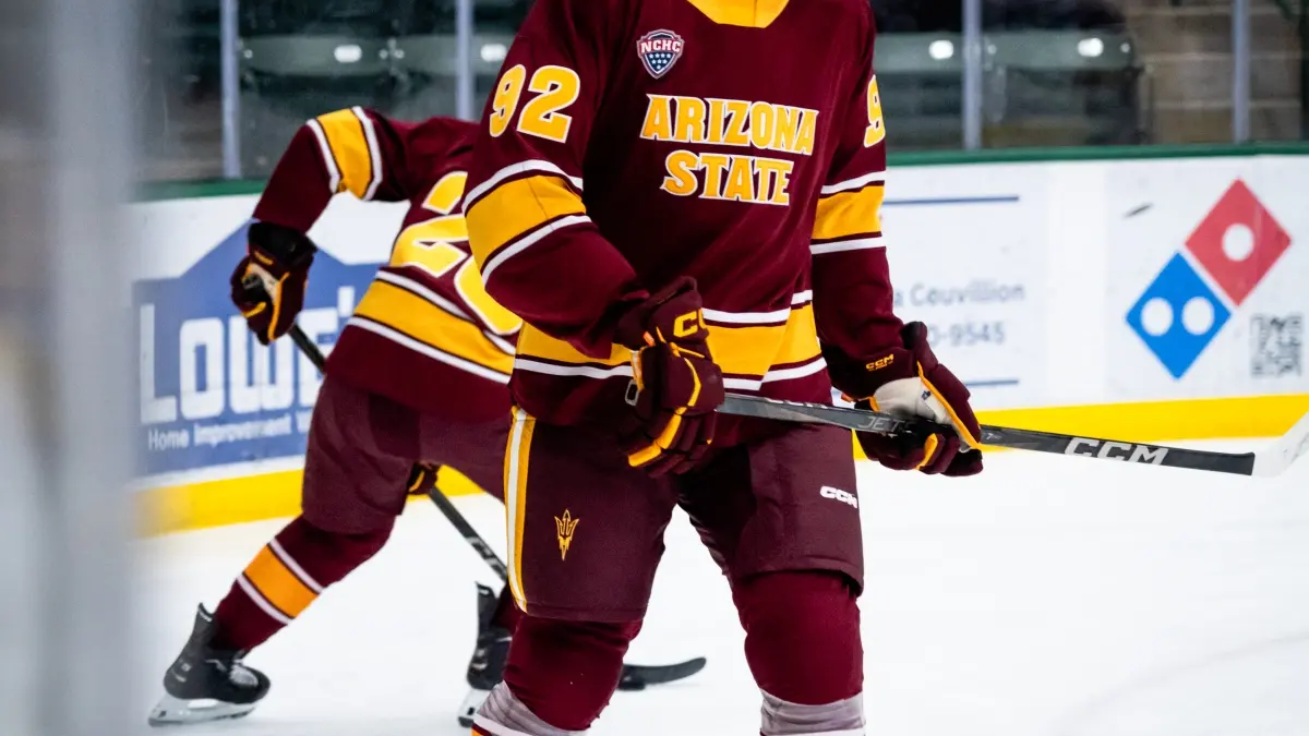 Ryan Kirwan skates at Northern Michigan