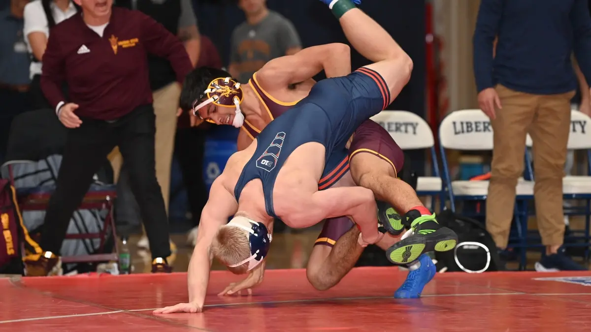 Sun Devil Wrestling&#039;s Nicco Ruiz at the Journeymen Collegiate Classic on Sunday, Nov. 10