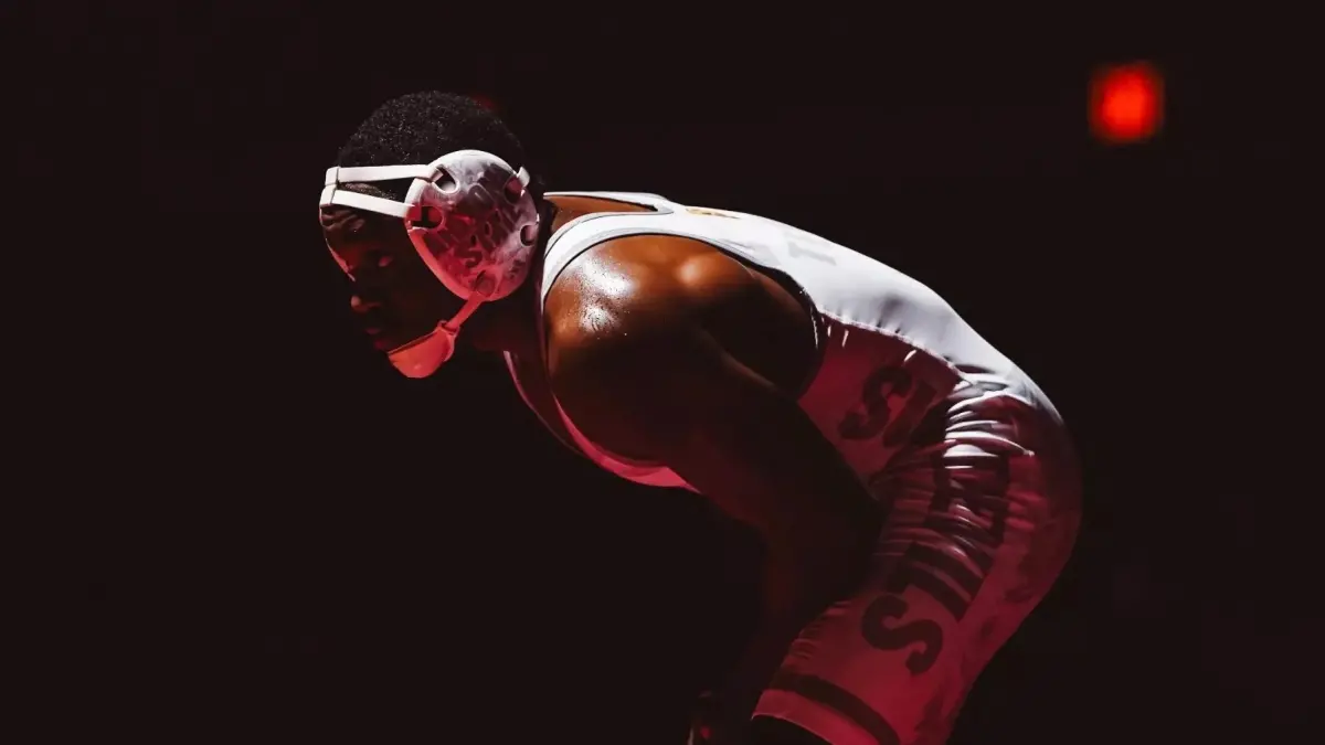 wrestler posing wrestler posing