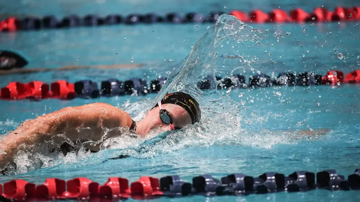 swimmer in pool swimmer in pool