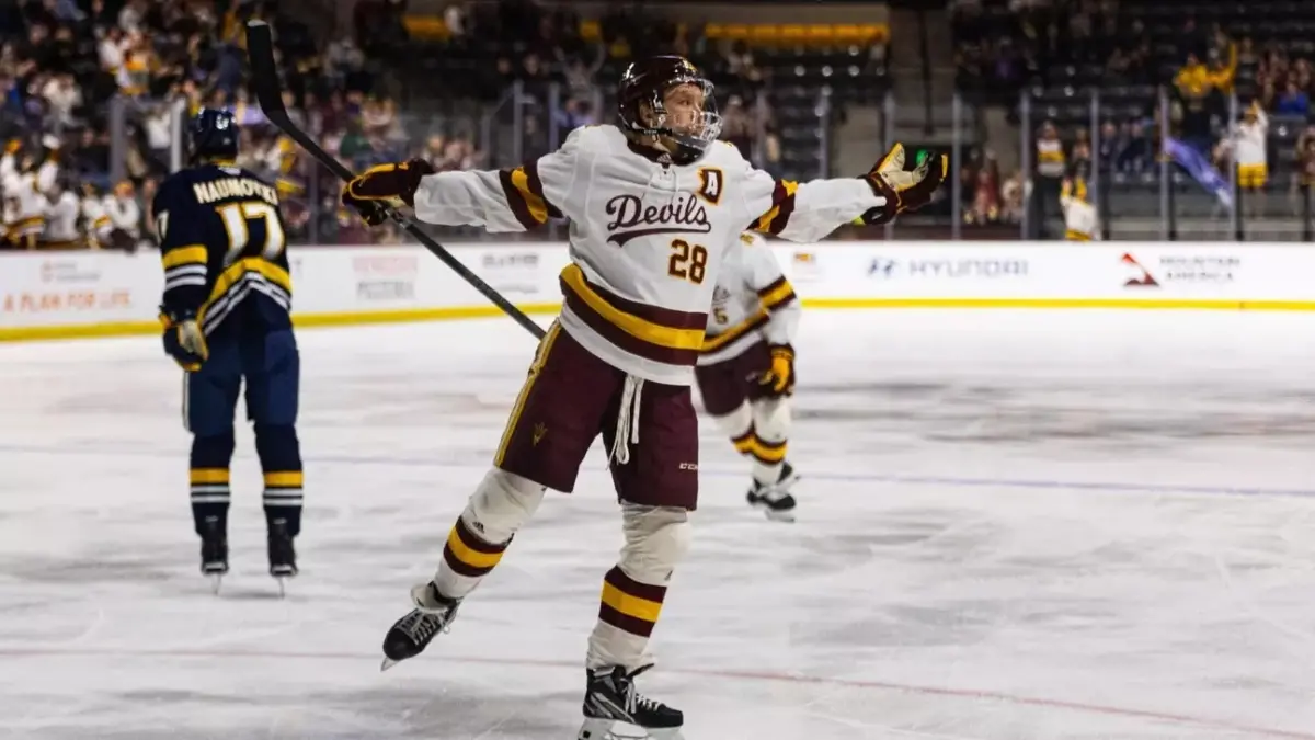 Image from ASU News two hockey players