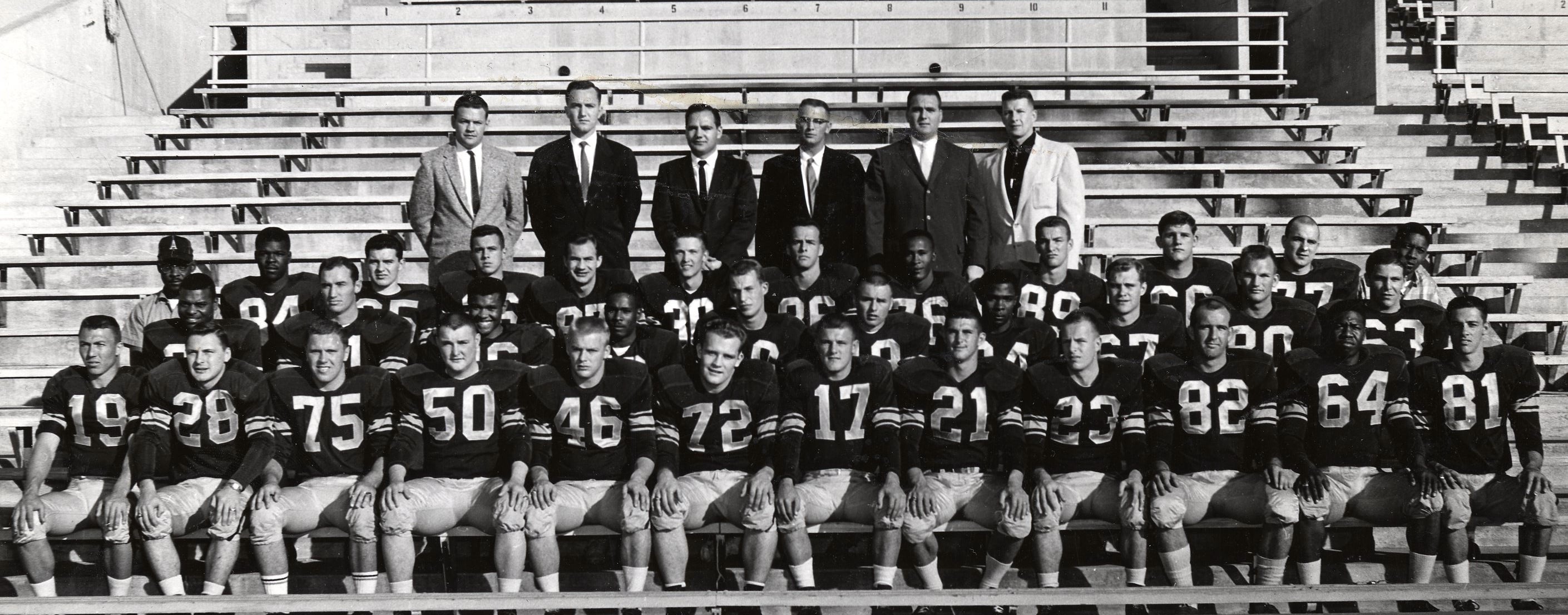 The 1958 ASU Football team took the Territorial Cup game easily with a 47-0 defeat of Arizona.