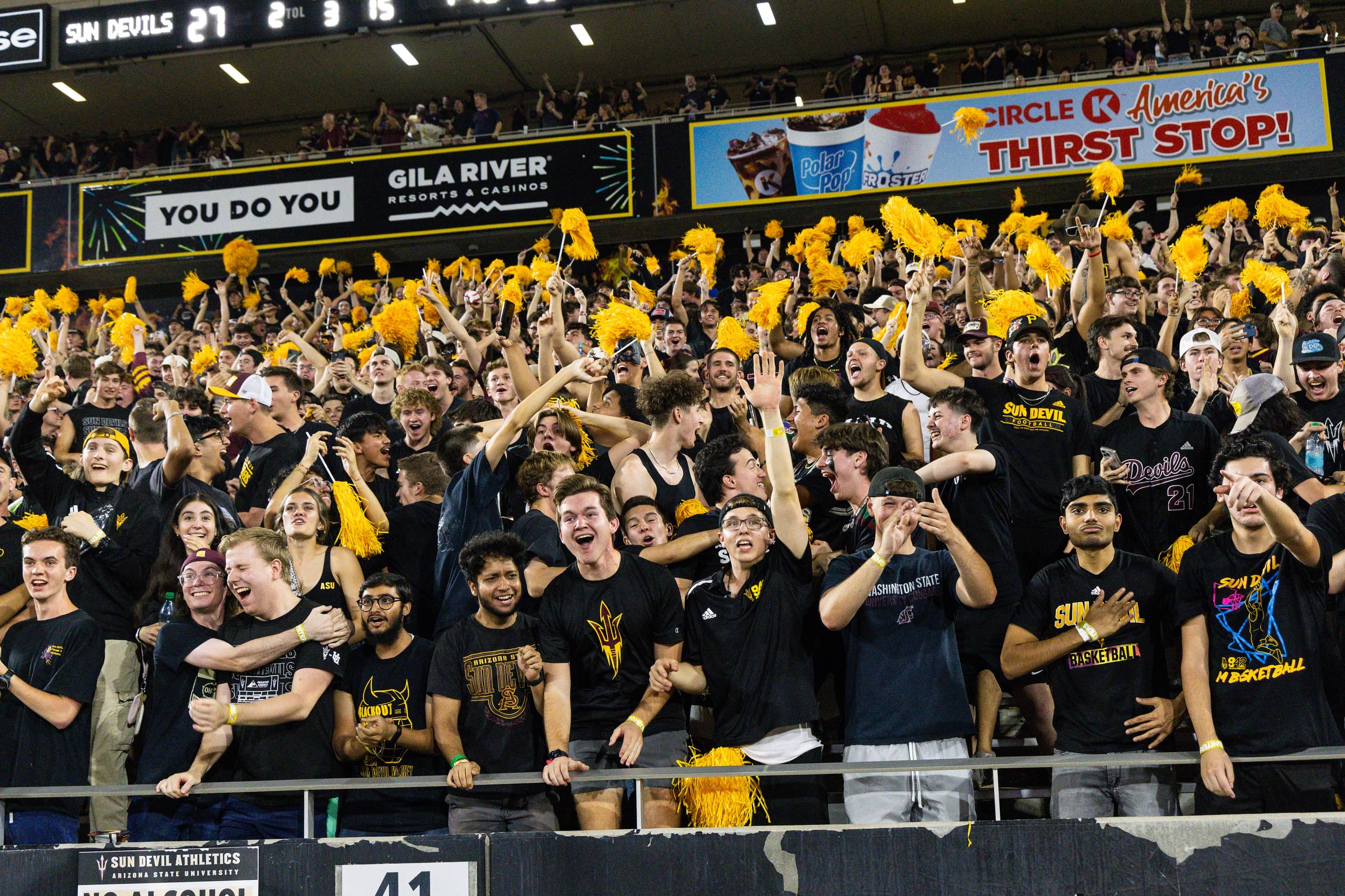 Blackout game theme at Sun Devil game