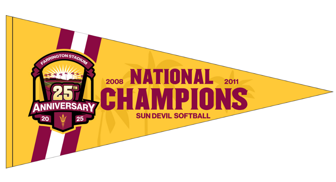 Softball pennant for giveaway