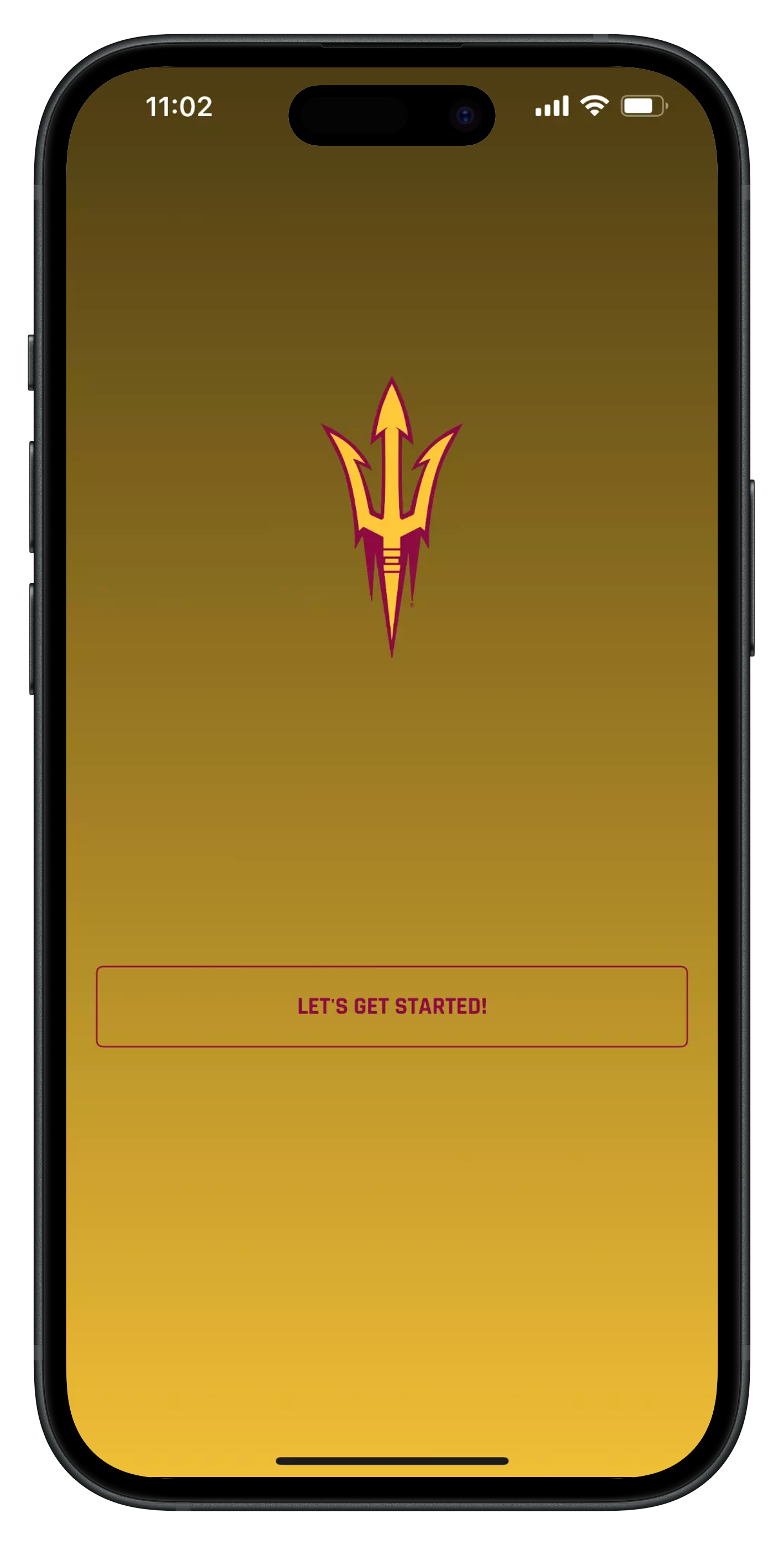 Sun Devil Game Day app loading screen