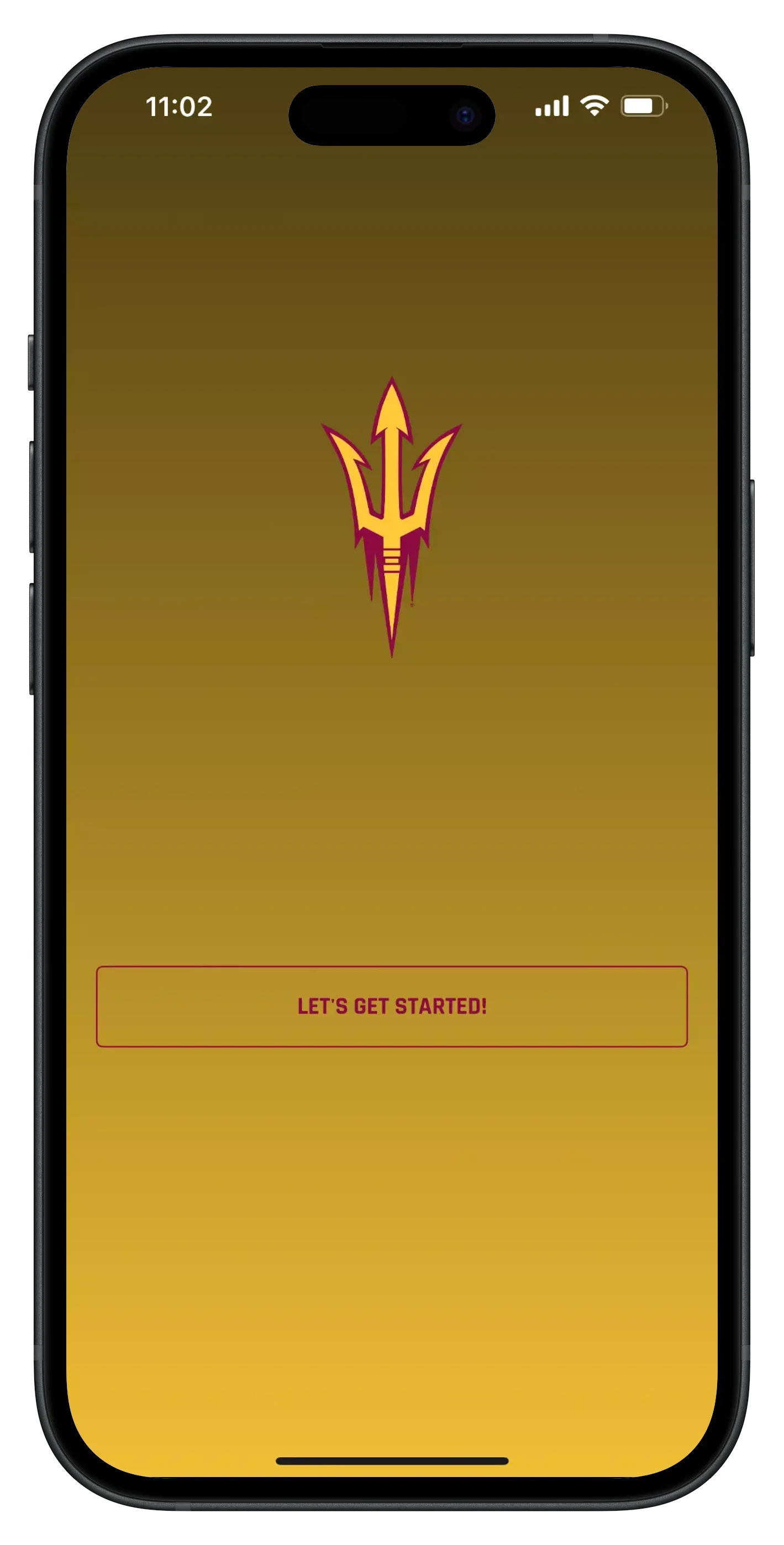 Sun Devil Game Day app loading screen
