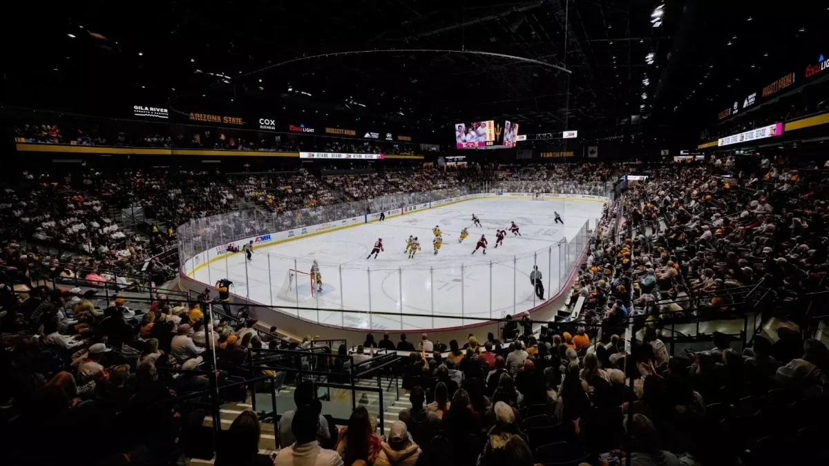 Image from ASU News ice hockey arena