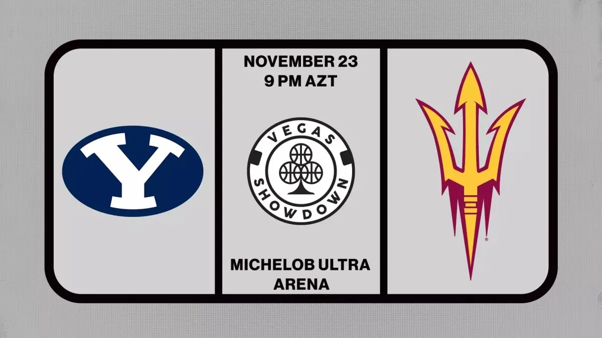 BYU in Vegas Showdown sign