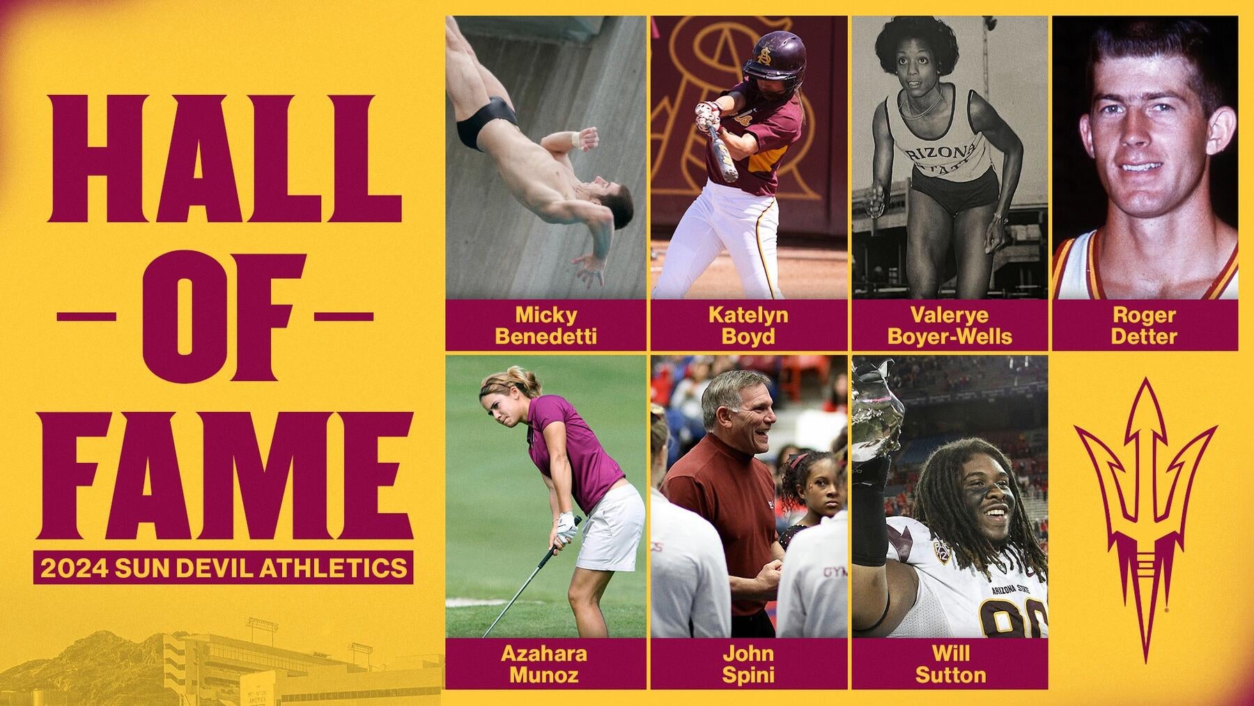 Seven Sun Devils will join the SDA Hall of Fame as members of the 2024 class.